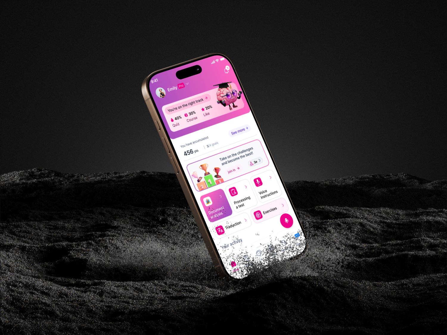 Aperçu app mobile (placeholder)